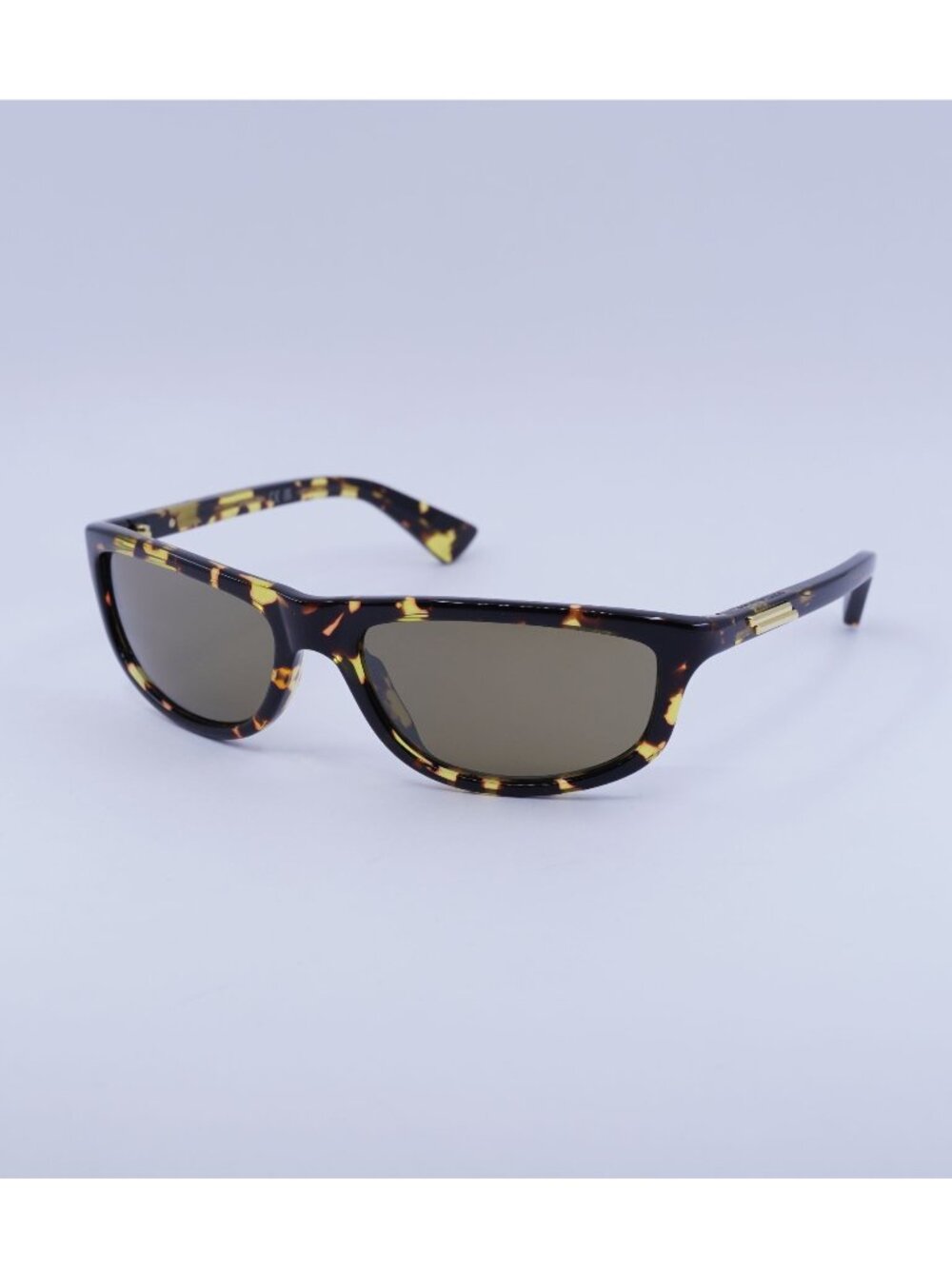 Bottega Veneta BV1327S 002 Sunglasses Havana Rectangle Frame, Brown Lenses